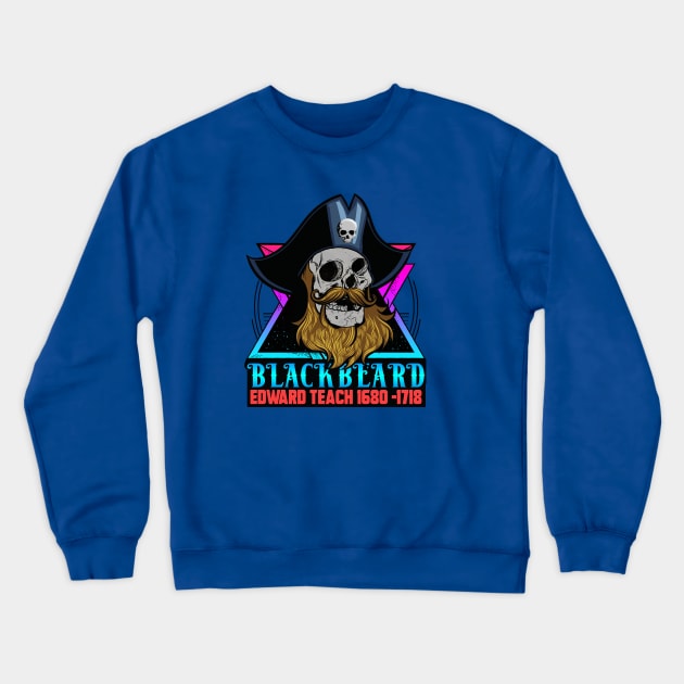 BLACKBEARD PIRATE Crewneck Sweatshirt by theanomalius_merch